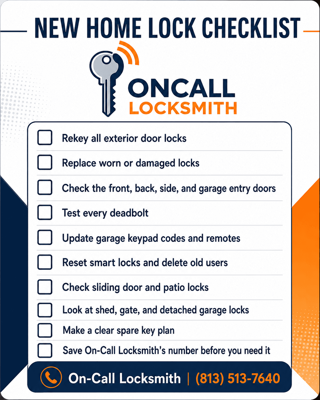 New Homeowner Lock Checklist: What to Change After Moving In